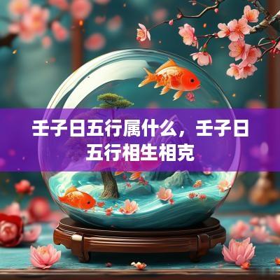 壬子日五行属什么，壬子日五行相生相克