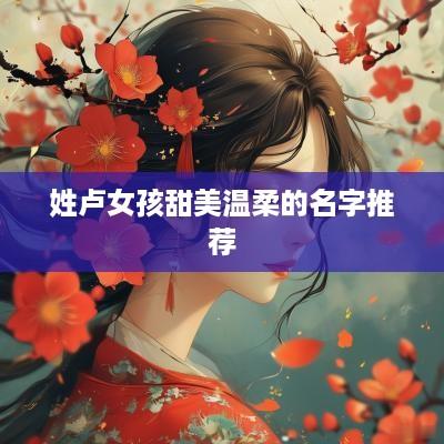 姓卢女孩甜美温柔的名字推荐
