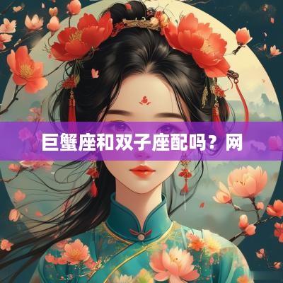 巨蟹座和双子座配吗？网