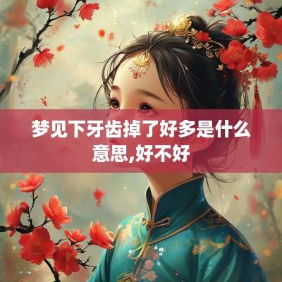 梦见下牙齿掉了好多是什么意思,好不好
