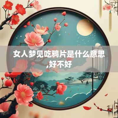 女人梦见吃鸦片是什么意思,好不好