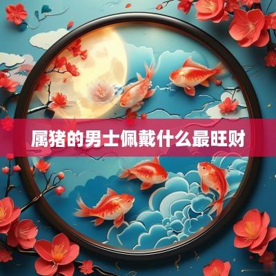 属猪的男士佩戴什么最旺财