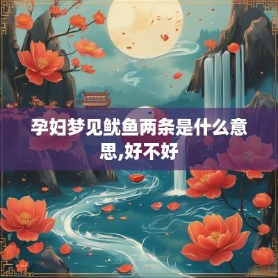 孕妇梦见鱿鱼两条是什么意思,好不好