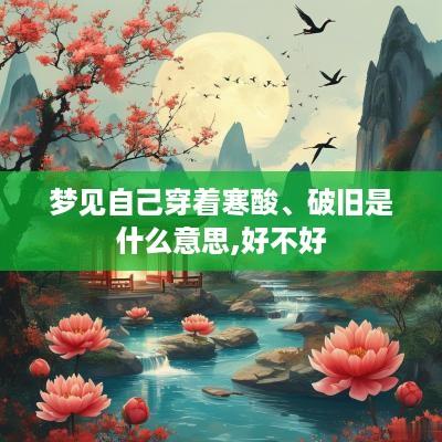梦见自己穿着寒酸、破旧是什么意思,好不好