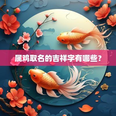 属鸡取名的吉祥字有哪些？