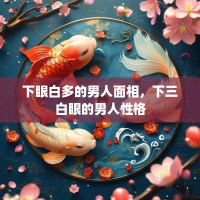 下眼白多的男人面相，下三白眼的男人性格