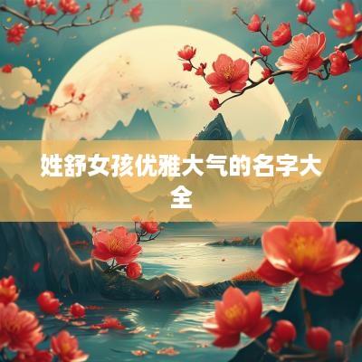 姓舒女孩优雅大气的名字大全