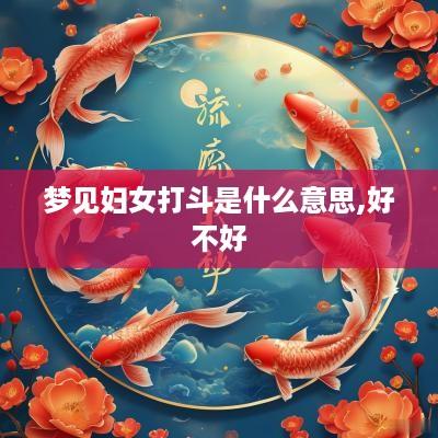 梦见妇女打斗是什么意思,好不好