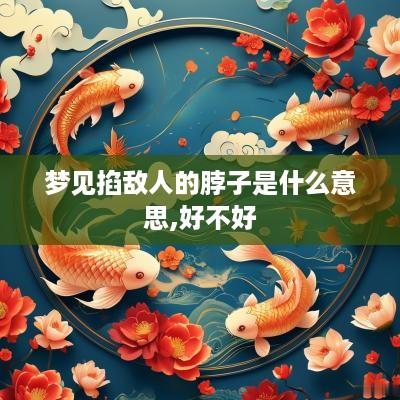 梦见掐敌人的脖子是什么意思,好不好
