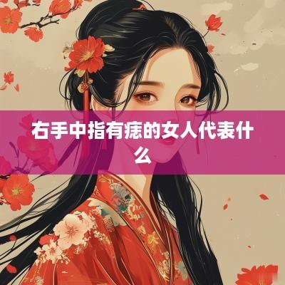 右手中指有痣的女人代表什么