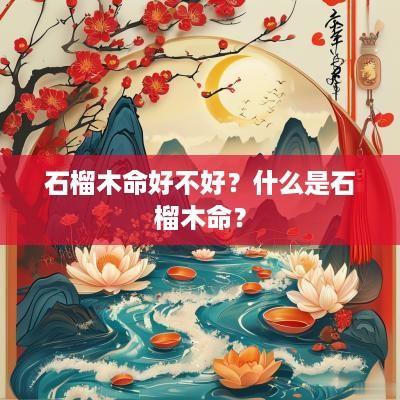 石榴木命好不好？什么是石榴木命？