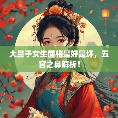 大鼻子女生面相是好是坏，五官之鼻解析！