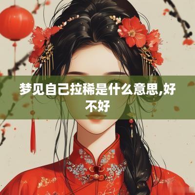 梦见自己拉稀是什么意思,好不好