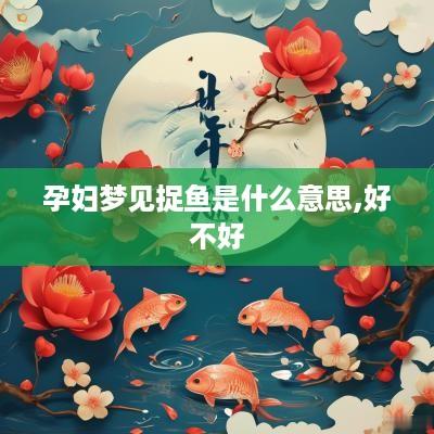 孕妇梦见捉鱼是什么意思,好不好