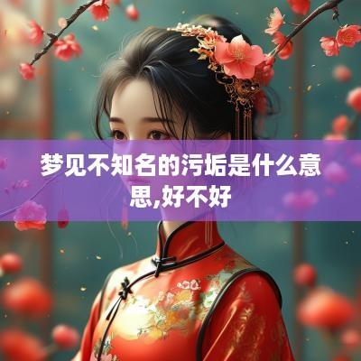 梦见不知名的污垢是什么意思,好不好