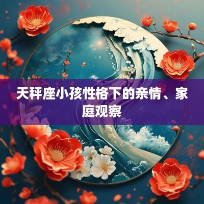 天秤座小孩性格下的亲情、家庭观察