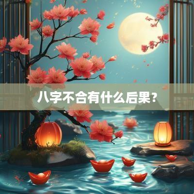 八字不合有什么后果？