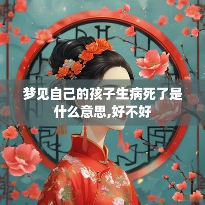 梦见自己的孩子生病死了是什么意思,好不好