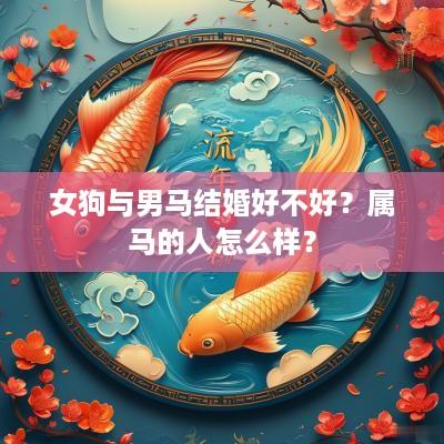 女狗与男马结婚好不好？属马的人怎么样？