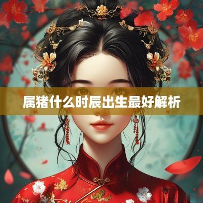 属猪什么时辰出生最好解析
