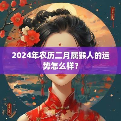 2025年农历二月属猴人的运势怎么样？
