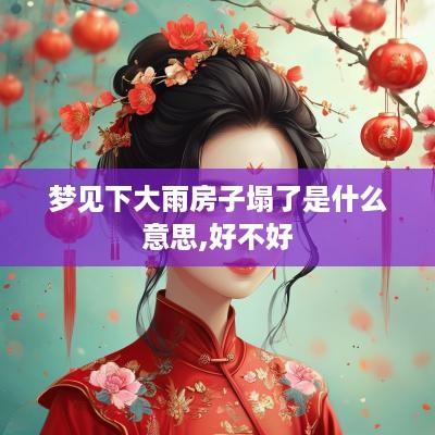 梦见下大雨房子塌了是什么意思,好不好