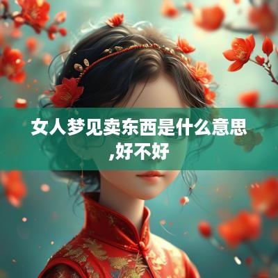 女人梦见卖东西是什么意思,好不好