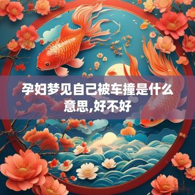 孕妇梦见自己被车撞是什么意思,好不好