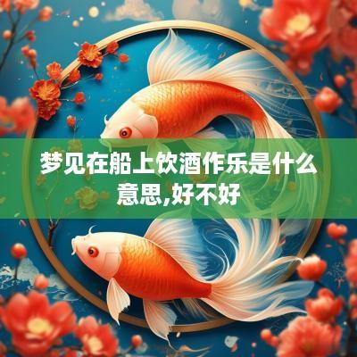 梦见在船上饮酒作乐是什么意思,好不好
