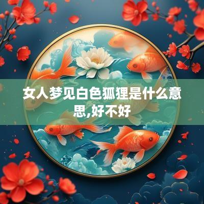 女人梦见白色狐狸是什么意思,好不好