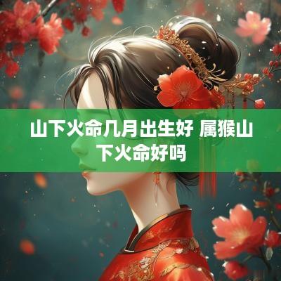 山下火命几月出生好 属猴山下火命好吗