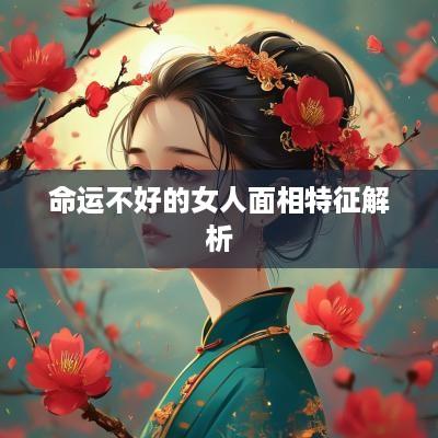 命运不好的女人面相特征解析