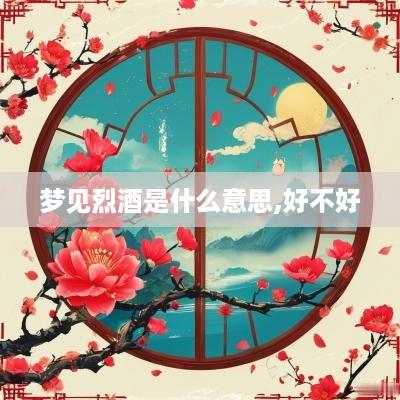梦见烈酒是什么意思,好不好