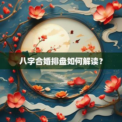 八字合婚排盘如何解读？