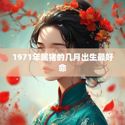 1971年属猪的几月出生最好命