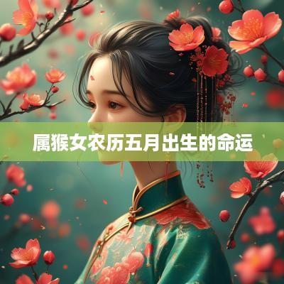 属猴女农历五月出生的命运