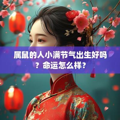 属鼠的人小满节气出生好吗？命运怎么样？