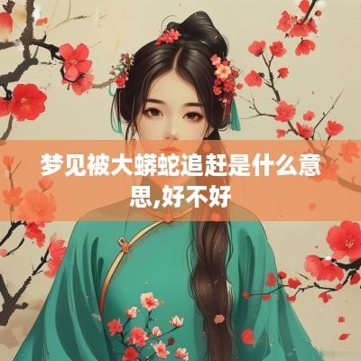 梦见被大蟒蛇追赶是什么意思,好不好
