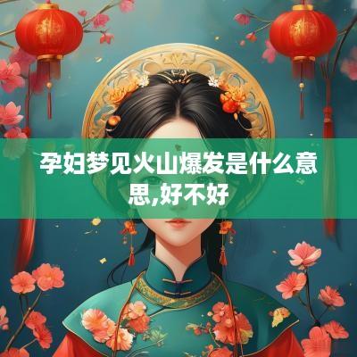 孕妇梦见火山爆发是什么意思,好不好