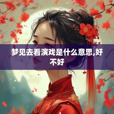 梦见去看演戏是什么意思,好不好