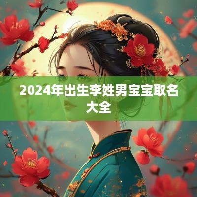 2025年出生李姓男宝宝取名大全