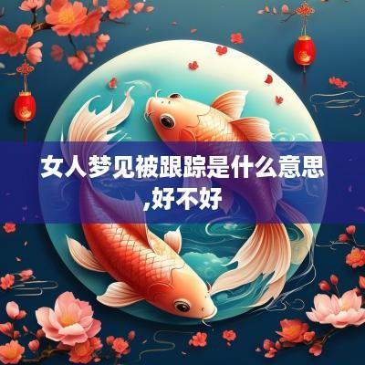 女人梦见被跟踪是什么意思,好不好