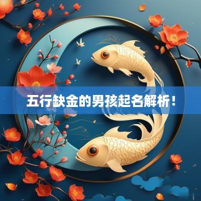 五行缺金的男孩起名解析！