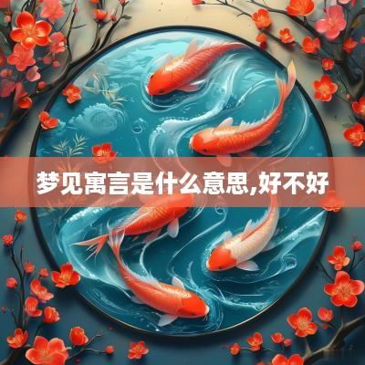 梦见寓言是什么意思,好不好