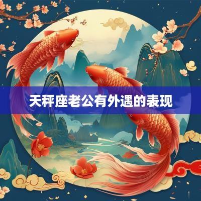 天秤座老公有外遇的表现