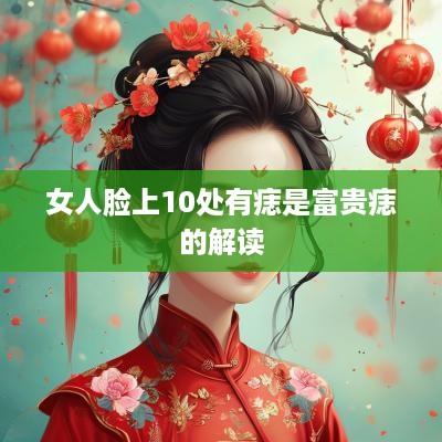 女人脸上10处有痣是富贵痣的解读