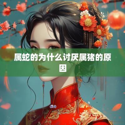 属蛇的为什么讨厌属猪的原因