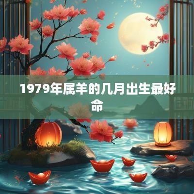 1979年属羊的几月出生最好命