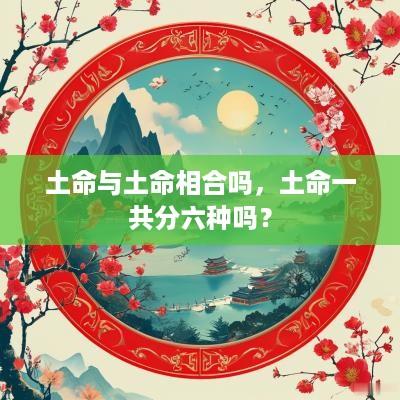 土命与土命相合吗,土命一共分六种吗? 土命与土命相合吗,土命一共分六种吗?