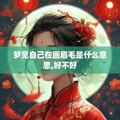 梦见自己在画眉毛是什么意思,好不好